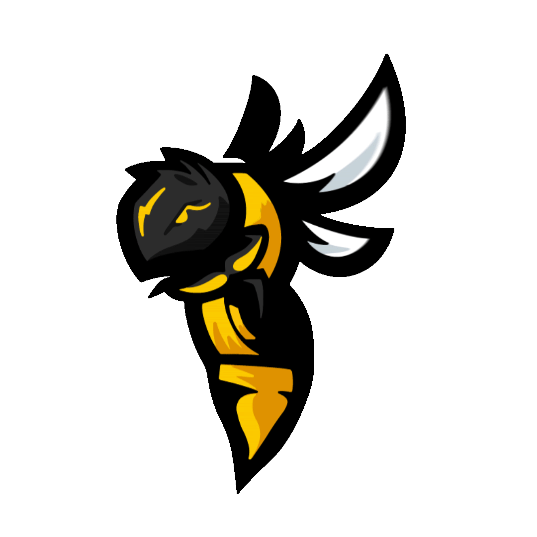 RaffleHive logo with flapping wings